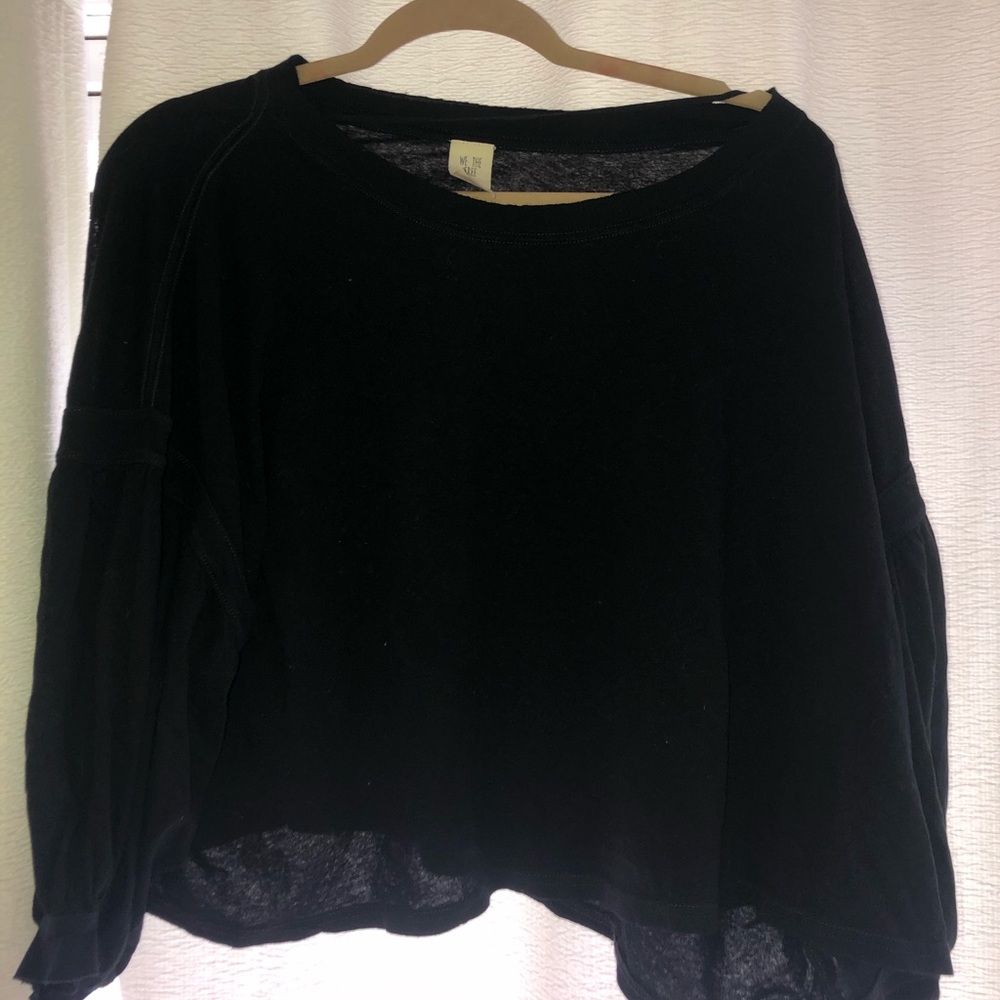 Puffy sleeve Free People Oversized Cropped Top